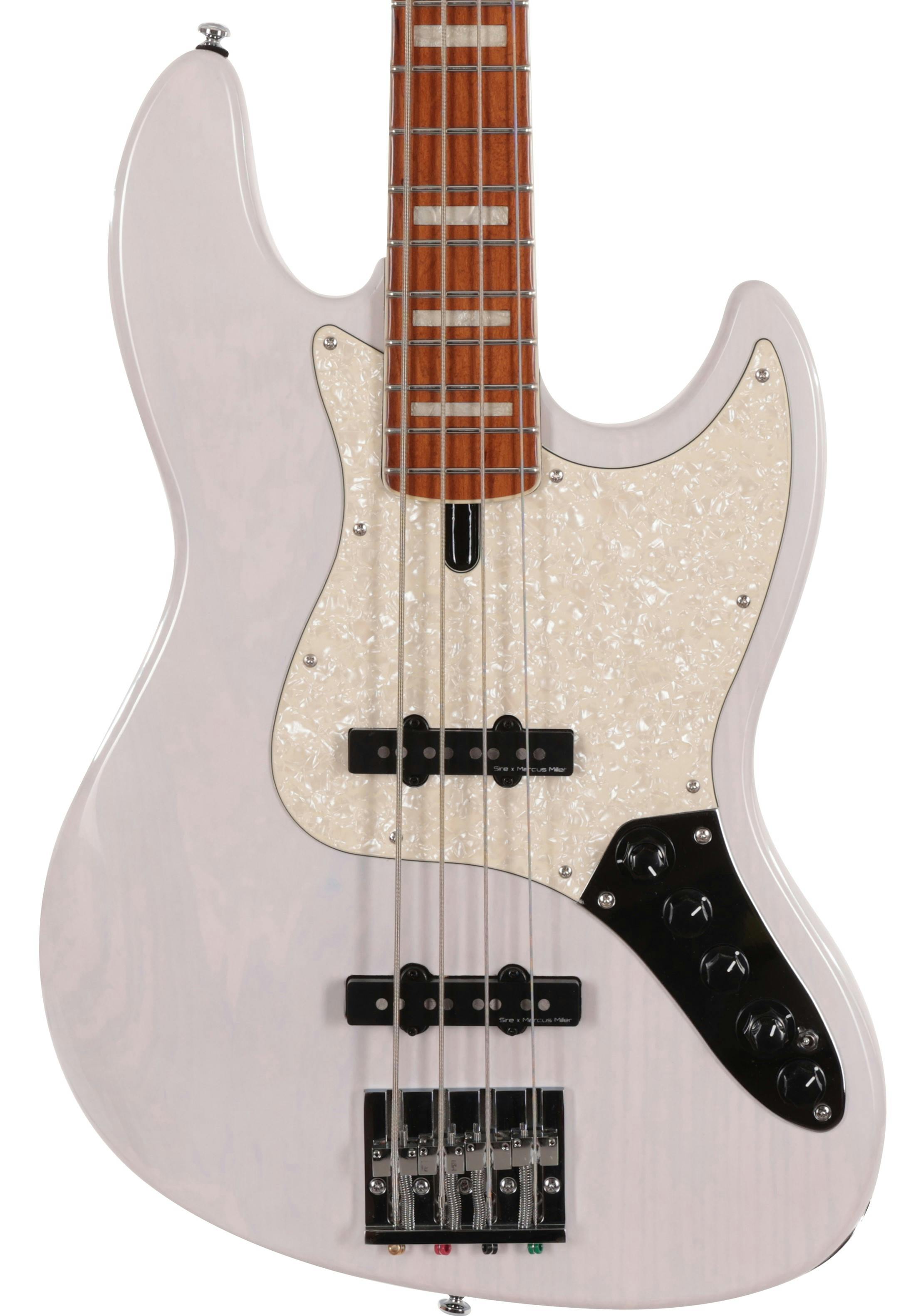 Sire Marcus Miller V8 Swamp Ash 4-String Bass Guitar in White