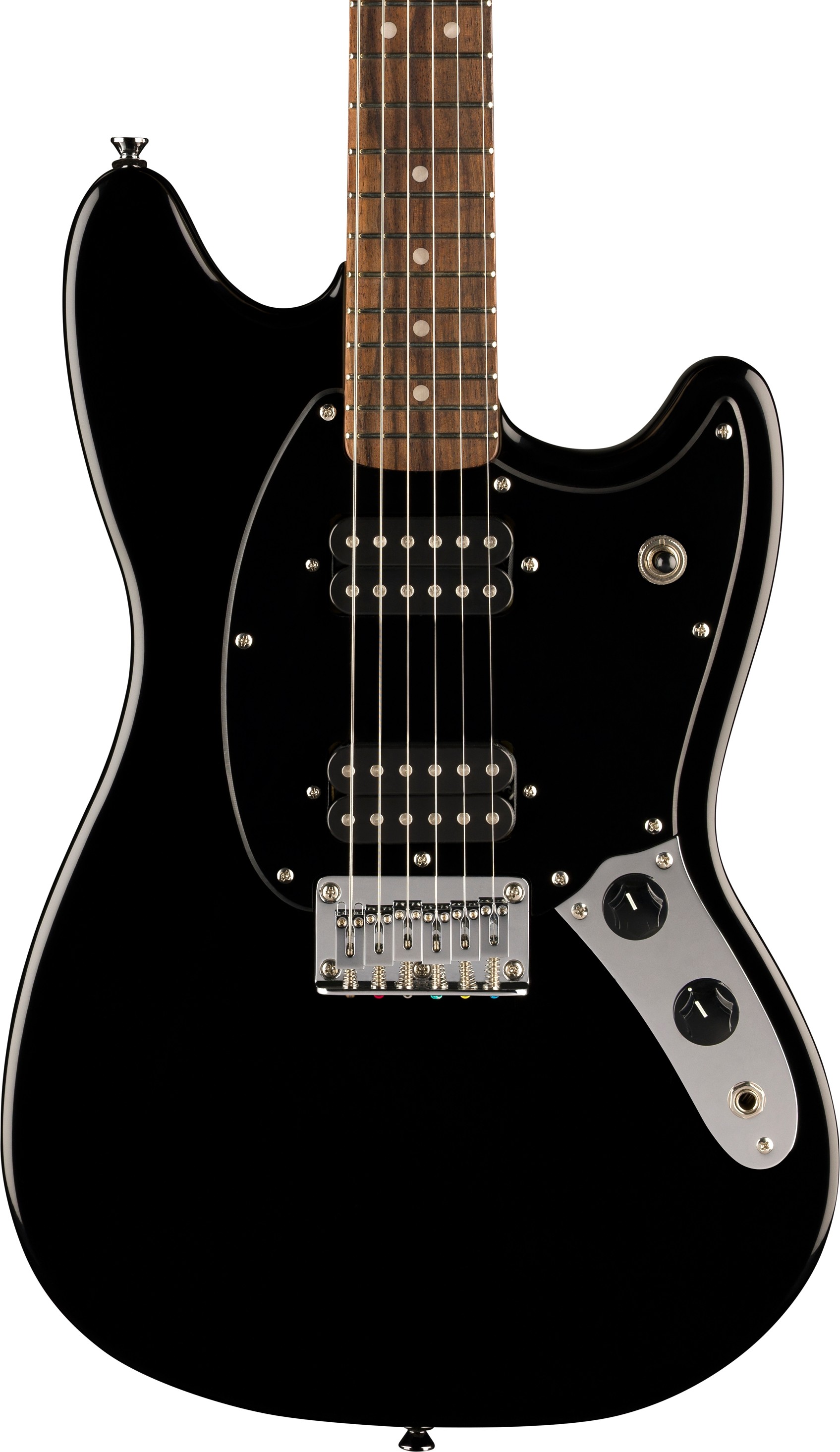 Squier Bullet Mustang HH 黒 エレキギター Squier Sonic Mustang HH Electric Guitar in Black - Andertons Music Co.