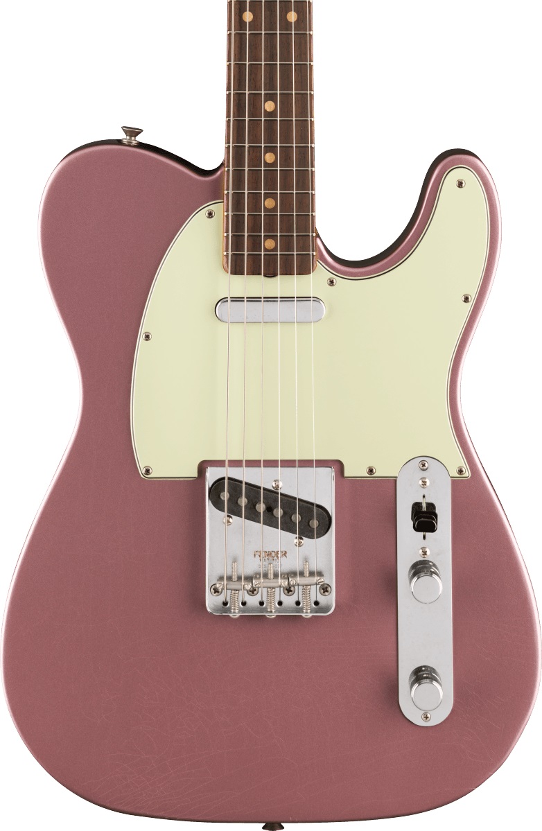 Fender Vintera II Road Worn 60s Telecaster in Burgundy Mist Metallic, Rosewood Fretboard