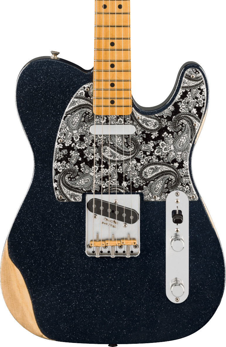 Fender Brad Paisley Road Worn Telecaster in Black Sparkle