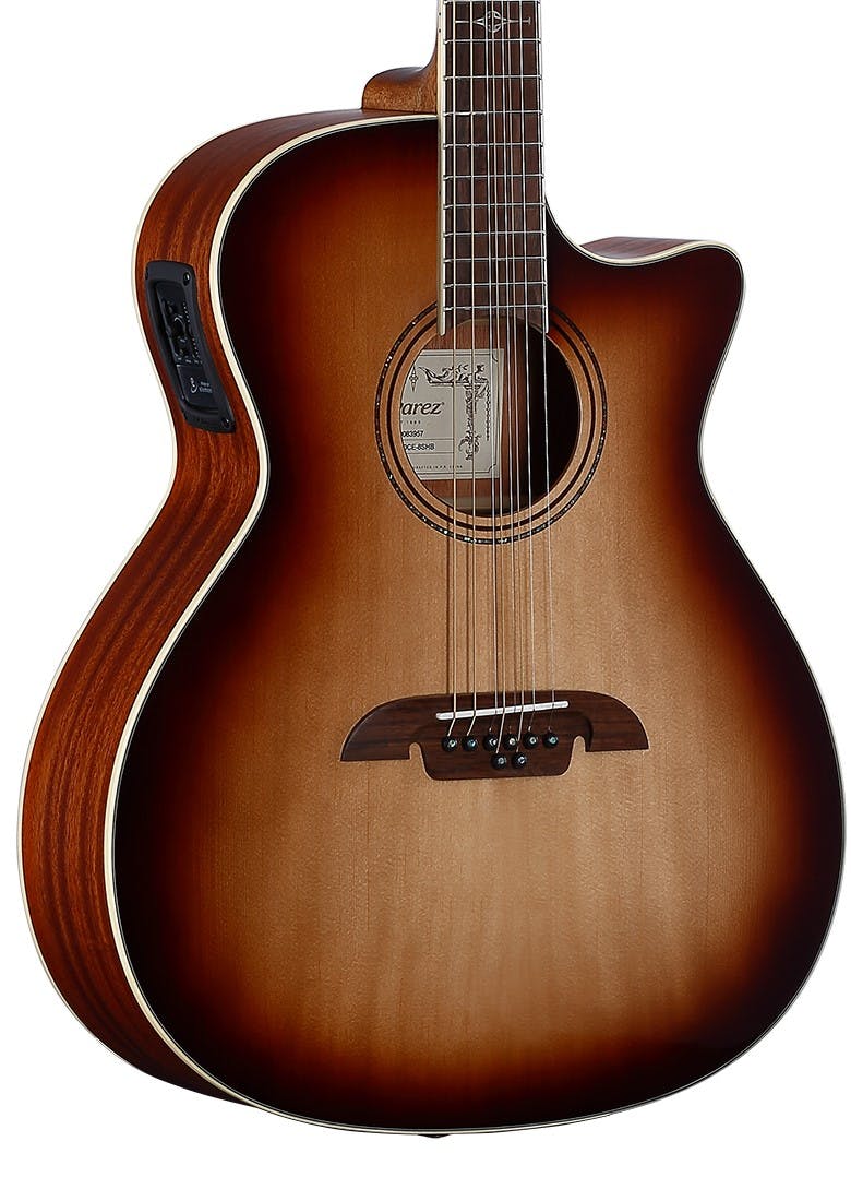 Alvarez Artist AG60-8CESHB Grand Auditorium 8-String Electro Acoustic Guitar in Shadowburst