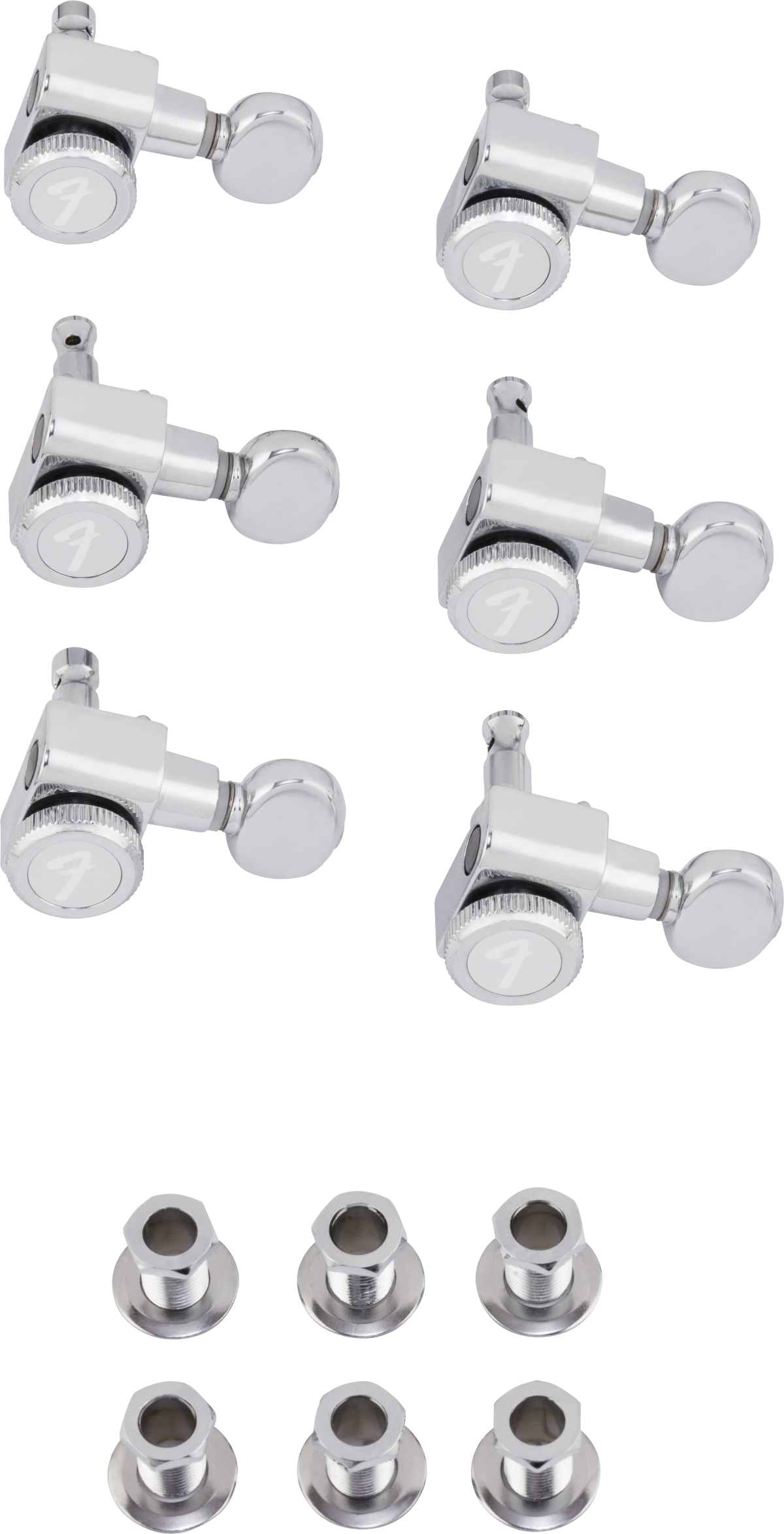 Fender Locking Stratocaster & Telecaster Tuners - Chrome Vintage Button