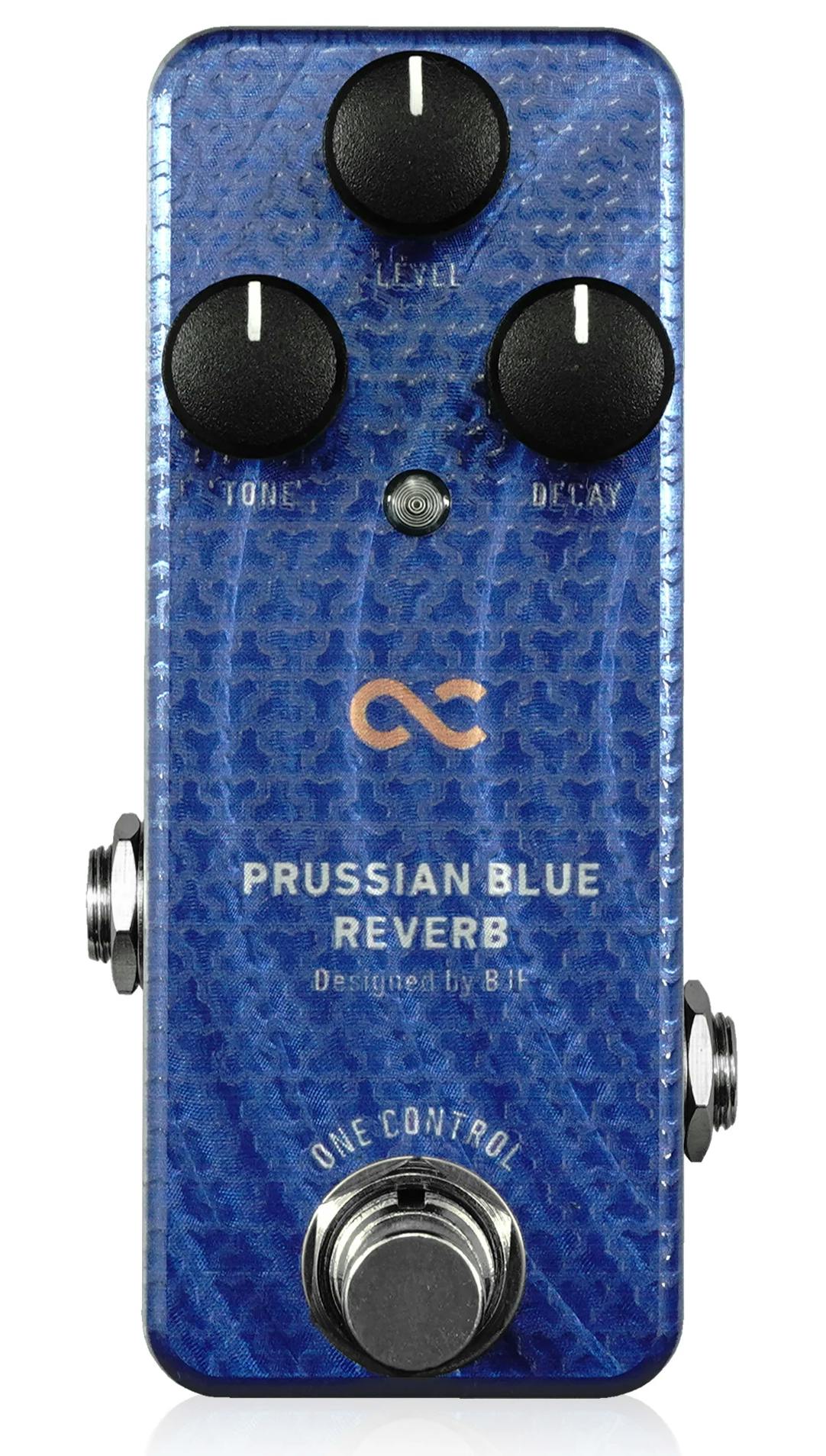 One Control BJF Series Prussian Blue Reverb Pedal