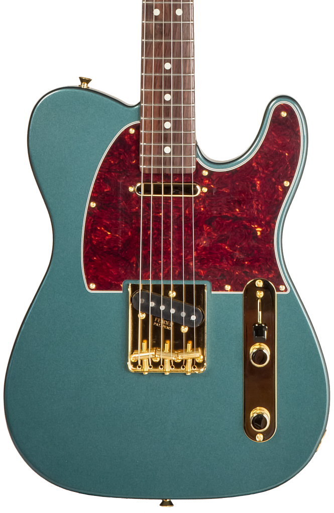 Fender Made in Japan FSR Hybrid II Telecaster in Sherwood Green Metallic