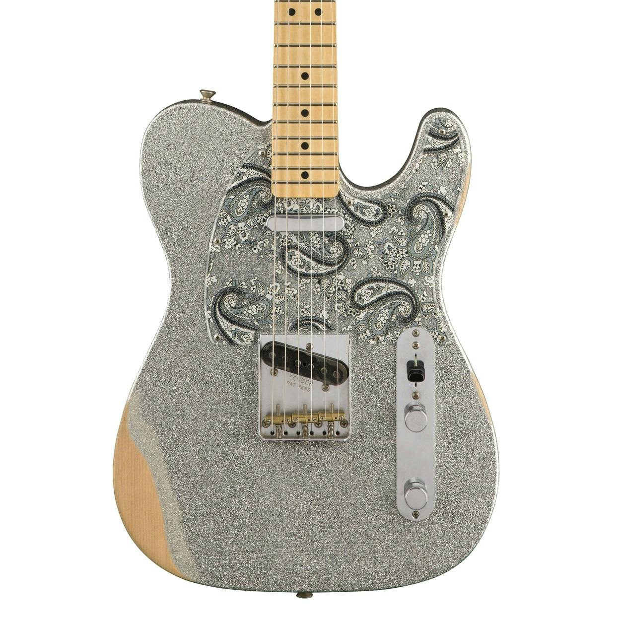 Fender Brad Paisley Signature Road Worn Telecaster in Silver Sparkle