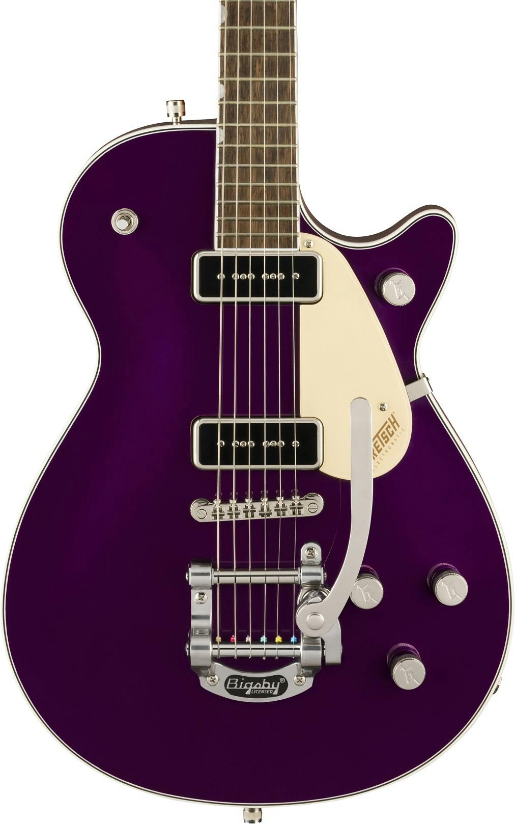 Gretsch G5210T P90 Electromatic Jet Two 90 Electric Guitar in Amethyst with Bigsby
