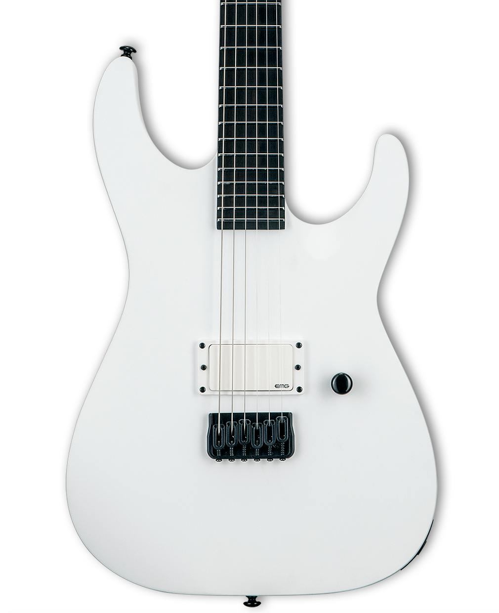 ESP LTD M-HT Arctic Metal Electric Guitar in Snow White Satin