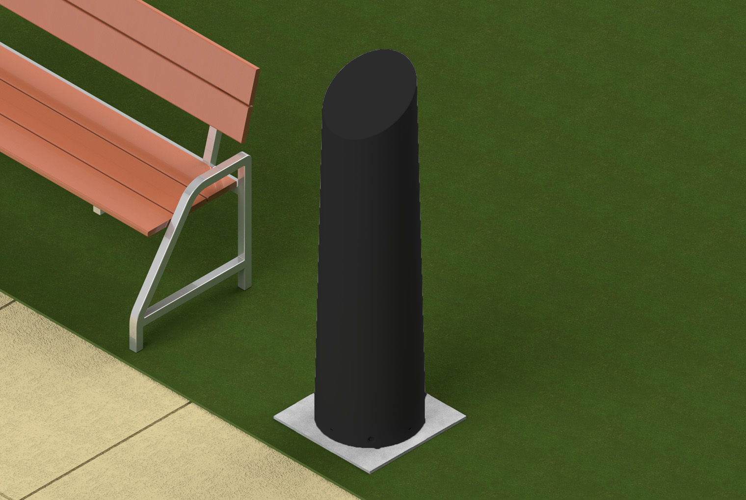 3036 Oberon NetPoint™ Bollard - Enclosure | Chatsworth