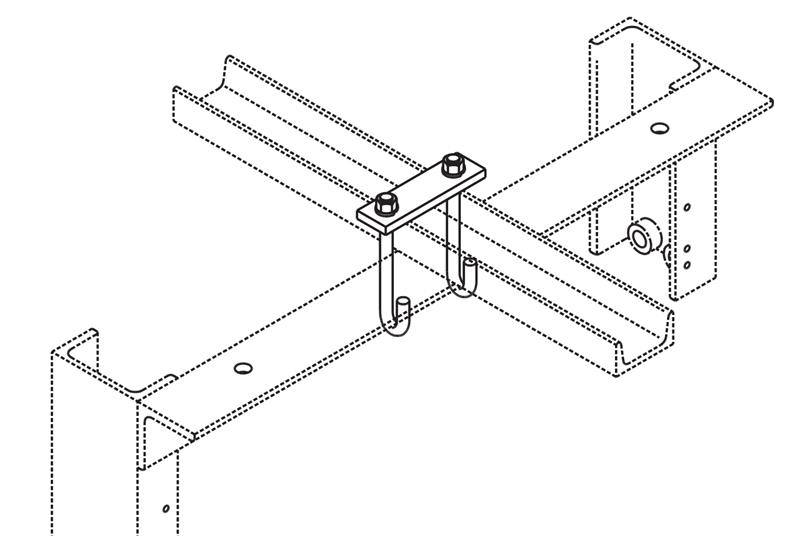 J-Bolt Kit Auxiliary Framing Channel/Rack Top Bar
