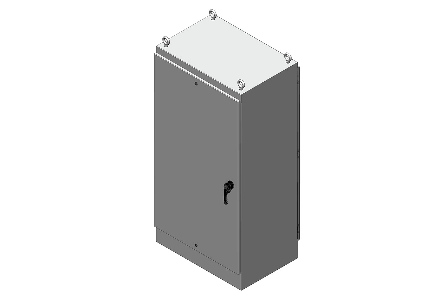 RMR Free-Standing Enclosure, Type 4 and 12, Dual Access with Solid Single Door