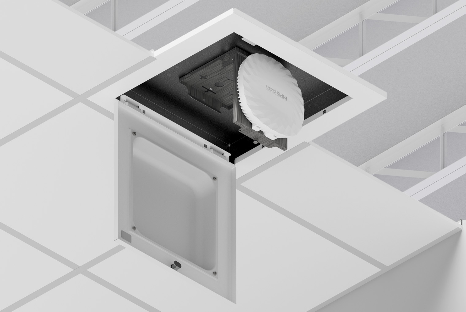 Oberon Wi-Tile Ceiling Enclosures 1047 - 1047-LPDOME-T