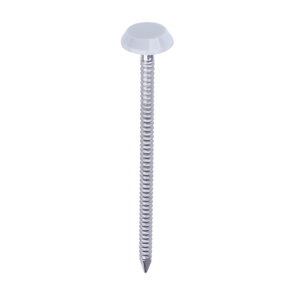 Polymer Headed Nails - A4 Stainless Steel - Agate Grey