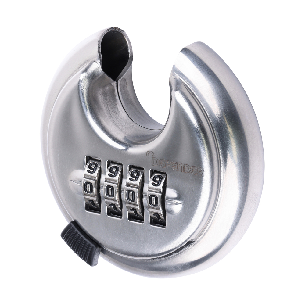 Defender Disc Style Padlock  Combi - DFDC70 COMBI