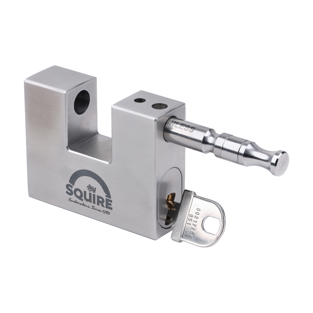 Marine Grade Container Lock - Closed Shackle - Stainless Steel - ST75S