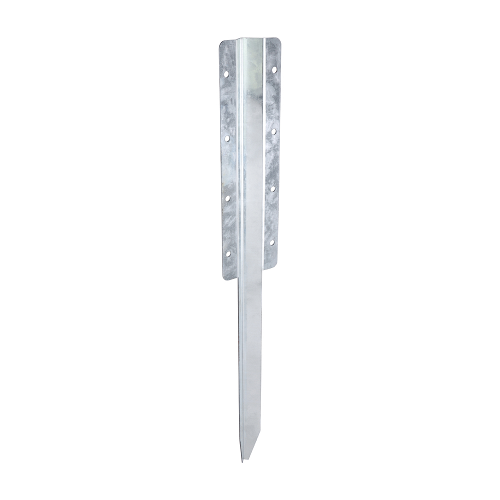 Double Railway Sleeper Ground Spike - Straight - Galvanised